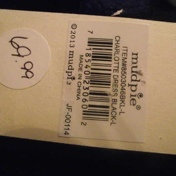 NWT Mud Pie Black & White Charlotte Dress Size L - Picture 4 of 4